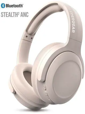 HyperGear Stealth2 ANC Wireless Headphones Off White