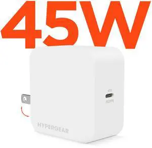 HyperGear PD45W USB-C Wall Charger White