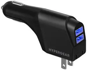 HyperGear Hybrid 2.1A Dual USB Car/Wall Charger