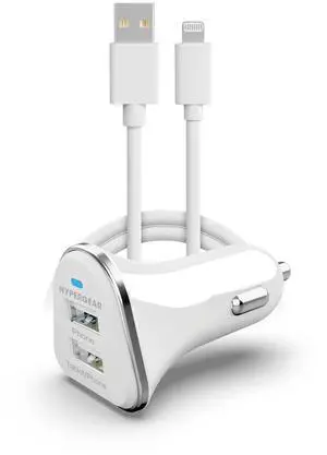 HyperGear Hi-Power Dual USB 3.4A Car Charger for iPhones and AirPods