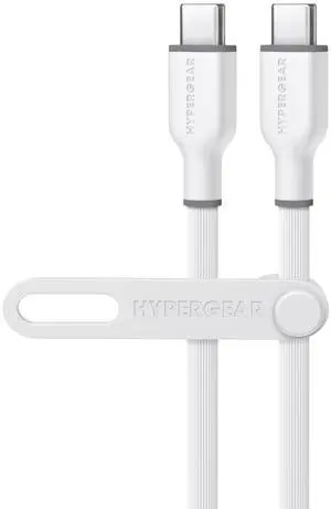 HyperGear Flexi PRO USB-C to USB-C Cable 10ft White