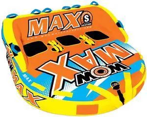 WOW Watersports Max Inflatable Towable Deck Tube for up to 3 Riders
