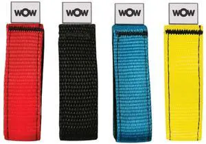 WOW Watersports 12-Inch Secure Multi-Color Velcro Straps 6-Pck