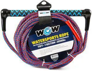 WOW Watersports 75ft Watersports Tow Rope with EVA Handle