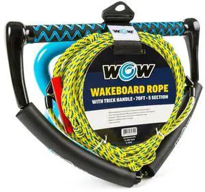 WOW Watersports 70ft Wakeboard Rope with Trick Handle