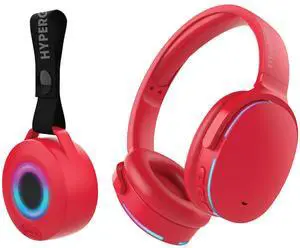 HyperGear Audio Essentials Headphones and Speaker Duo Red