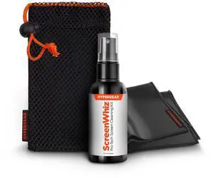 HyperGear ScreenWhiz 3-in-1 Screen Cleaning Kit with Cloth & Solution