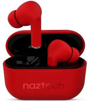 Naztech Xpods PRO TWS with Wireless Charging Case Red