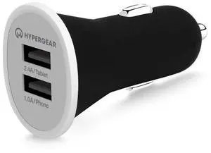 HyperGear Dual USB 2.4A Rubberized Vehicle Charger Gen-2