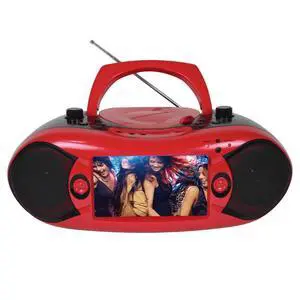 Emerson 7" Bluetooth TV DVD Boombox Red - Refurbished Emerson 7" Bluetooth TV DVD Boombox Red - Refurbished