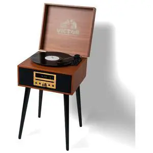 Victor Newbury 8-in-1 Music Center Mahogany - Refurbished Victor Newbury 8-in-1 Music Center Mahogany - Refurbished