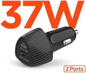 HyperGear SpeedBoost 25W USB-C PD + 12W USB Fast Car Charger with PPS HyperGear SpeedBoost 25W USB-C PD + 12W USB Fast Car Charger with PPS
