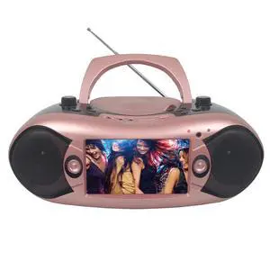 Emerson 7" Bluetooth TV DVD Boombox Rose Gold - Refurbished Emerson 7" Bluetooth TV DVD Boombox Rose Gold - Refurbished