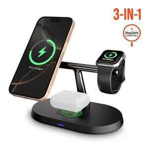 HyperGear MaxCharge Pro 3-in-1 Magsafe Charging Stand HyperGear MaxCharge Pro 3-in-1 Magsafe Charging Stand