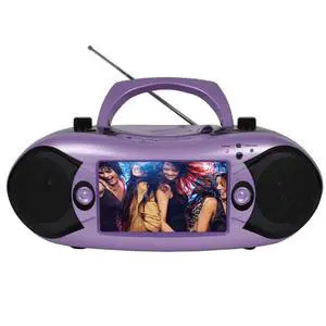 Emerson 7" Bluetooth DVD Boombox with AMFM Radio & Digital TV - Lilac Emerson 7" Bluetooth DVD Boombox with AMFM Radio & Digital TV - Lilac