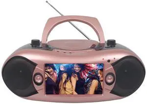 Emerson 7" Bluetooth DVD Boombox with AMFM Radio & Digital TV - Rose Gold Emerson 7" Bluetooth DVD Boombox with AMFM Radio & Digital TV - Rose Gold