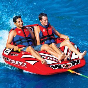 WOW Sports 2 Person Coupe Cockpit Towable Water Tube For Pool And Lake (15-1030)
