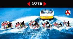WOW Sports Zig Zag 1 Person Steerable And Towable Water Tube For Pool And Lake  (12-1050)