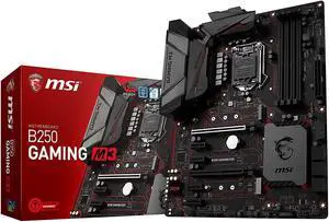 MSI B250 GAMING M3 LGA 1151 Intel B250 HDMI SATA 6Gb/s USB 3.1 ATX Motherboards - Intel
