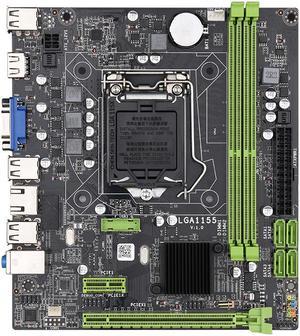 Jingsha H61 Desktop Motherboard CPU Socket Core i7 / i5 / i3 / Pentium / Celeron (LGA1155) DDR3 M-ATX Intel Motherboard