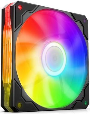 Jonsbo LF120P Case Fan 12cm 4Pin 5V ARGB PWM Performance Individually Addressable ARGB LED PWM Case Fan