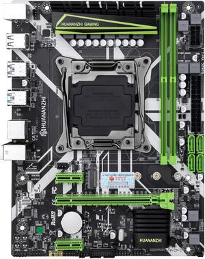 HUANANZHI X99-8M M-ATX Desktop Motherboard LGA 2011-v3 E5 v3 v4 I7 CPU DDR4 RAM Supports E5 2680V3 4620V3 2506V3 2680 V3 E5 V3 V4 Xeon DDR4 CPU M.2 PICE NVMe Socket DDR4 USB 3.0