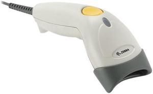 symbol LS1203 Corded General Purpose 1D Bi-directional Barcode Scanner, RS232, USB, KBW, USB Kit, White - LS1203-1AZU0100ZR