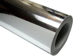 24" x 150 ft ( 50 yards) Roll of SILVER(CHROME MIRROR) Repositionable Adhesive-Backed Vinyl for Craft Cutters, Punches and Vinyl Sign Cutters