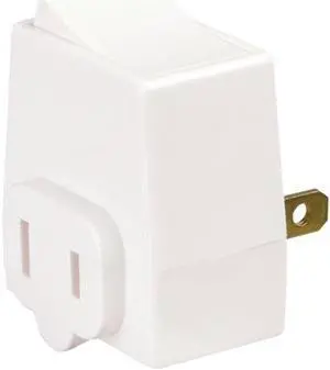 Cooper Wiring BP4404-W White Plug-In Switch - Polarized