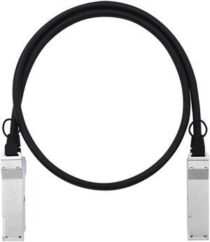40G QSFP+ DAC Cable, 30AWG, 1 Meter (1m), Passive Direct Attach Copper, Compatible with Brands Equipment
