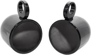 Pair Rockville MAC80B 7.7” Black Aluminum Wakeboard Tower Speaker Pod Enclosures