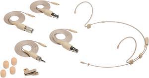 Samson DE50X Headset Microphone Mic w/4 Adapters, 2.5mm Capsule+clip+Windscreens