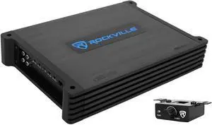 Rockville DBM12 2000w 2 Ohm Marine/Boat Mono Amplifier Amp w/Covers+Bass Remote