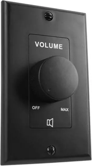 Rockville VOL70100 100 Watt 70v Black Wall Volume Control Zone Controller Box