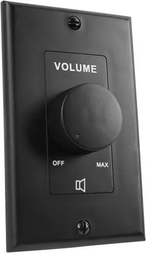 Rockville VOL7035 35w 70v Black Wall Volume Control Zone Controller Box 1-Gang