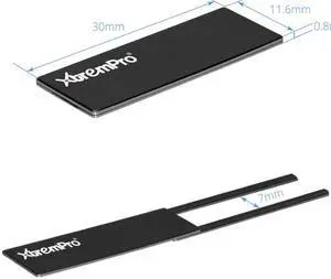 XtremPro Webcam Cover Privacy Shield for Computer, Mac, MacBook Pro, iMac, Laptop, Surfcase Pro, Phone, 0.03 in Ultra Thin Camera Blocker Privacy Shield - 61031 (Black)