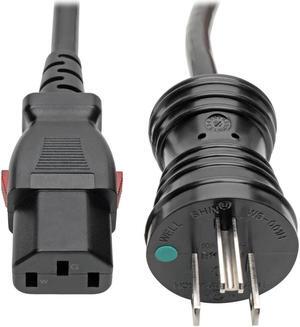 AYA 25Ft (Feet) 14AWG Heavy Duty Hospital Grade Power 15A/125V NEMA 5-15P TO IEC-60320-C13 14/3 UL SJT 105°C Cord Black UL Listed