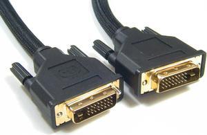 AYA 3Ft. (3 Feet) DVI-D Dual Link M/M (24+1 Pin) Cable w/Ferrites and Gold Connector