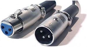 AYA 15Ft (15 Feet) XLR 3-Pin Male to Female Microphone Extension Cable 22AWG AYA-XLR-15MF