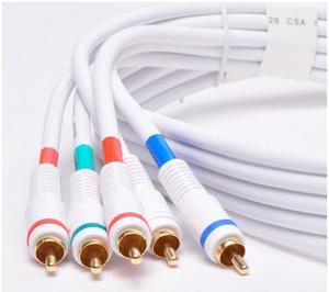 AYA 12Ft (12 Feet) 5-RCA Component Video/Audio Male to Male Cable