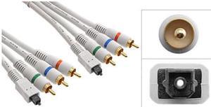 aya 12ft 12 feet component video toslink coaxial cable ypbpr triple rca male male