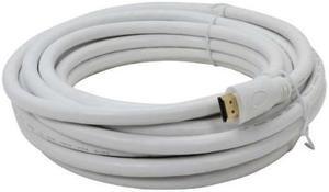 AYA 10Ft. (10 Feet) HDMI Male to Male High Speed with Ethernet, 3D, 4K Ready WHITE Cable 28AWG
