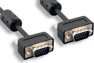 AYA 25Ft (25 Feet) Micro SVGA (HD15) Male to Male Cable with Dual Ferrites 32AWG up to 1920x1204