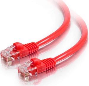 AYA 10Ft CAT6 Crossover Ethernet Network Cable 550Mhz RED 24AWG Network Cable