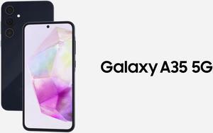 SAMSUNG Galaxy A35 5G A Series Cell Phone, 128GB/6GB Android Smartphone, AMOLED Display, Advanced Triple Camera System, Expandable Storage, Rugged Design, Spectrum Mobile, Awesome Navy