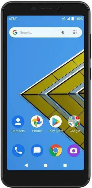 AT&T Radiant Core U304AA Prepaid Cell 4G Phone - Gray - Carirer Locked to AT&T Wireless