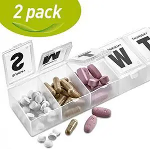 MEDca 7-day Pill Organizer Weekly Pill Planner PACK OF 2 MEDca 7-day Pill Organizer Weekly Pill Planner PACK OF 2