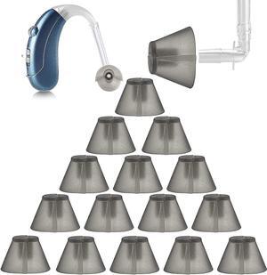 MEDca Hearing Aid Standard Receiver Tulip Domes Compatible with GN Resound Sure Fit - 20-Pcs Universal Invisible Tip Replacement Ear Domes for BTE PSAP Hearing Amplifiers and Open Fit Models