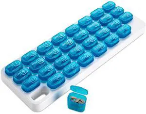 31 Pop-Out Medication Capsules Monthly Pill Box Per MEDca 31 Pop-Out Medication Capsules Monthly Pill Box Per MEDca
