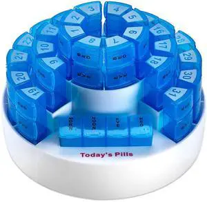 Monthly Pill Box by MEDca - Smart Prescription Organization with Multiple Daily Doses Section, Removable Compartments Perfect for Travelling Monthly Pill Box by MEDca - Smart Prescription Organization with Multiple Daily Doses Section, Removable Compartments Perfect for Travelling